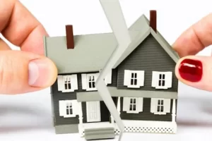 vivienda partida por la mitad